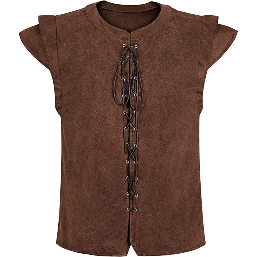 Ethnic Clothing & Online Fashion Store Khaadi Uk - Renaissance Viking Pirate Play Suede T-Shirt