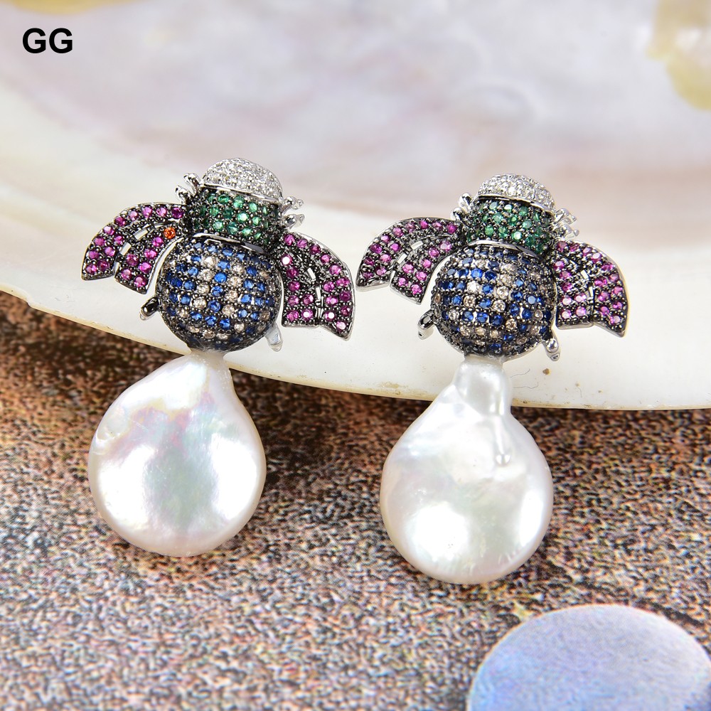 Ethnic Fashion Co In - GuaiGuai Jewelry Freshwater White Coin Pearl