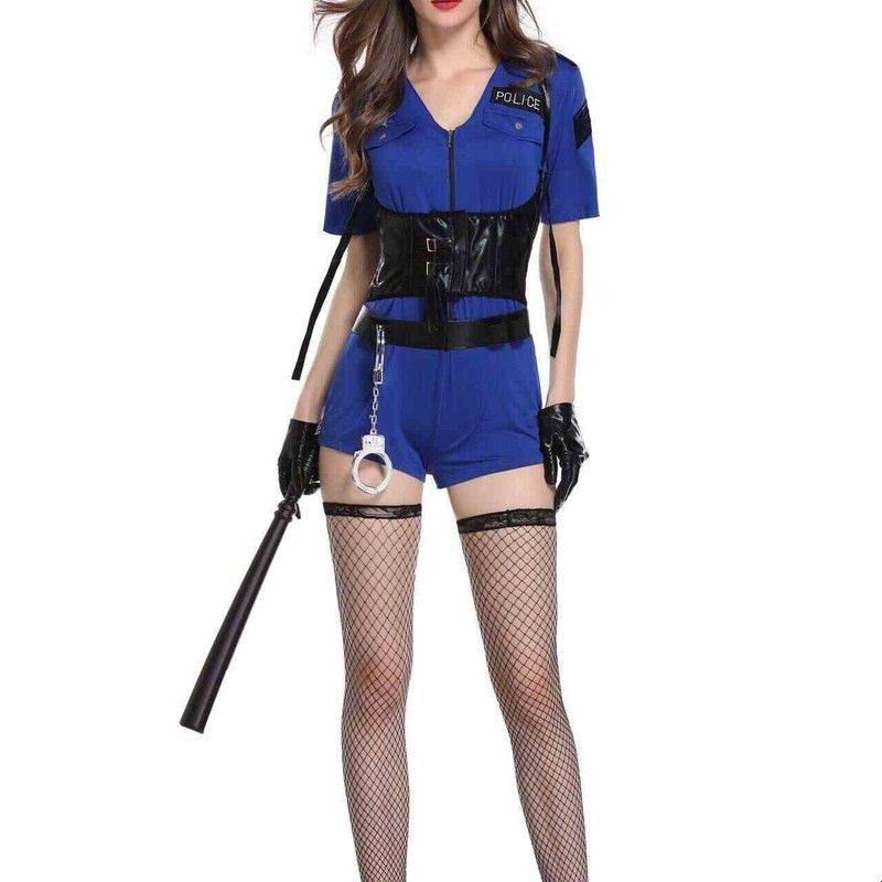 Halloween Police Woman Uniform - Ethnic Wear Fashion Brand recension och pris