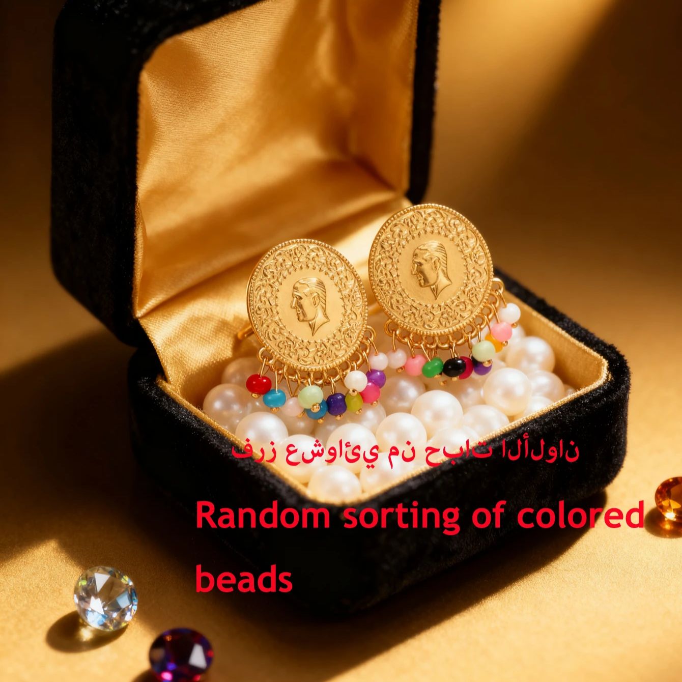 Turkish coin earring gold plat - Ethnic Fashion Co In recension och pris