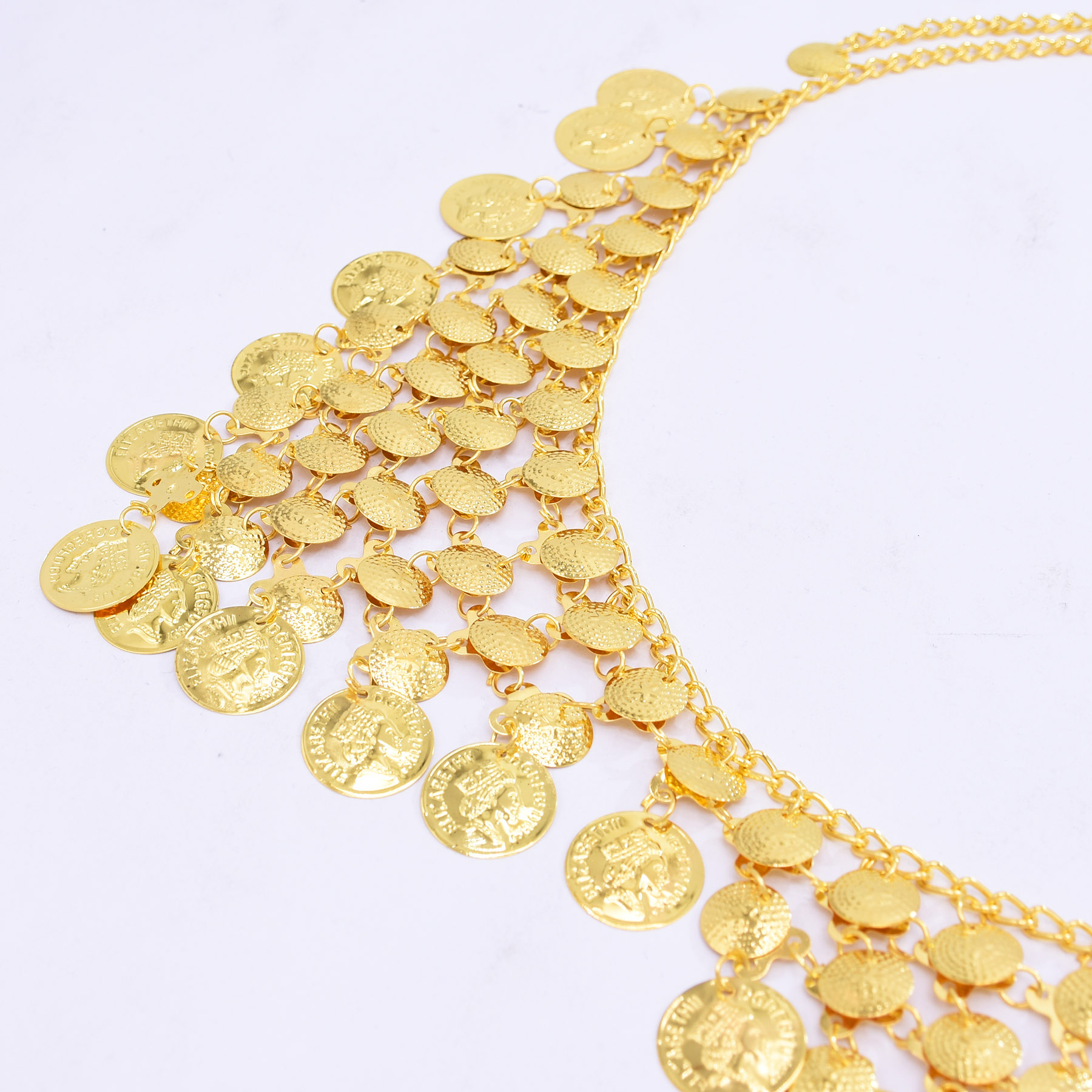 Trendy Luxury Gold Coin Pendan - Ethnic Fashion Co In recension och pris